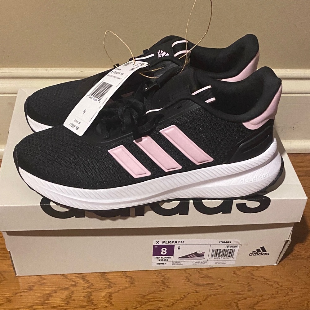 Adidas Black and Pink X_PLRPATH Sneakers
